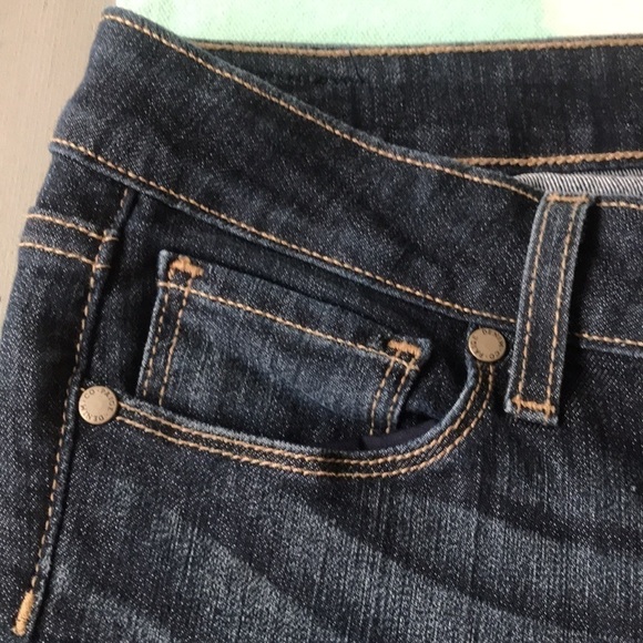 Paige Peg Skinny Dark‎ Wash Zip Fly Denim Jeans - Picture 3 of 14